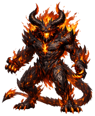 Fire demon in its base form